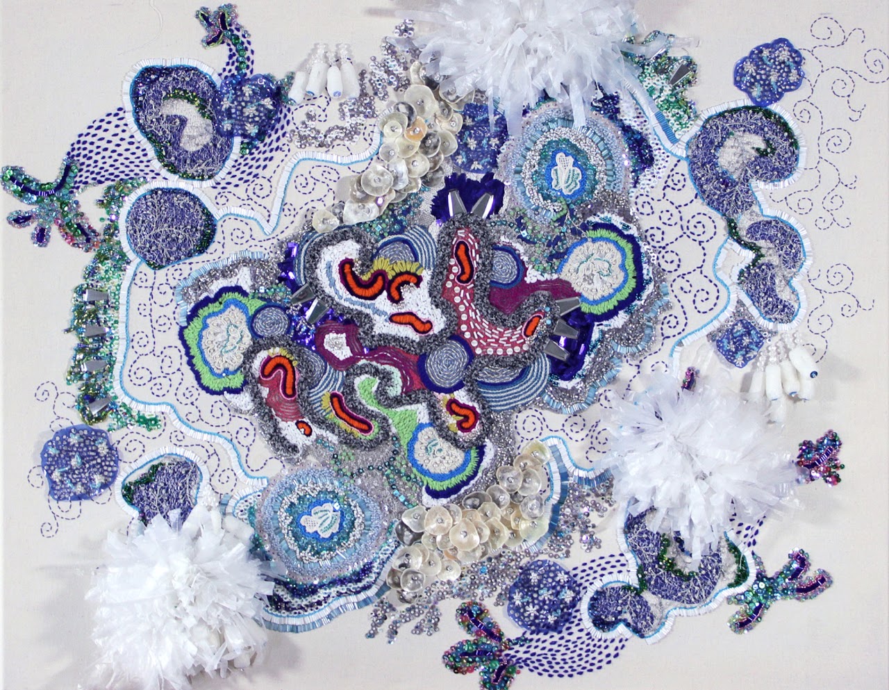 Placa Coral, obra de Mariana Fioramonti